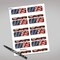 Avery American Flag with Gold Frame Adhesive Name Badges, 2-1/3" x 3-3/8", Handwrite-Only, Great for Patriotic Parties, Election Events, 4th of July Parties, and Party Favors, 80 Name Badges Total
